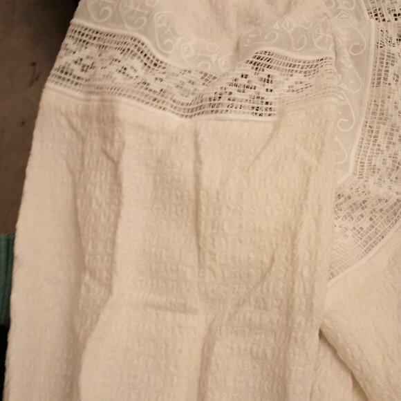 Free People Size L Cream Lace Top (NWT) - Picture 11 of 13